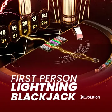 First Person Lightning Blackjack