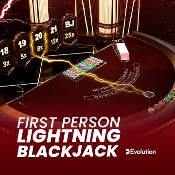 Imagem do jogo First Person Lightning Blackjack